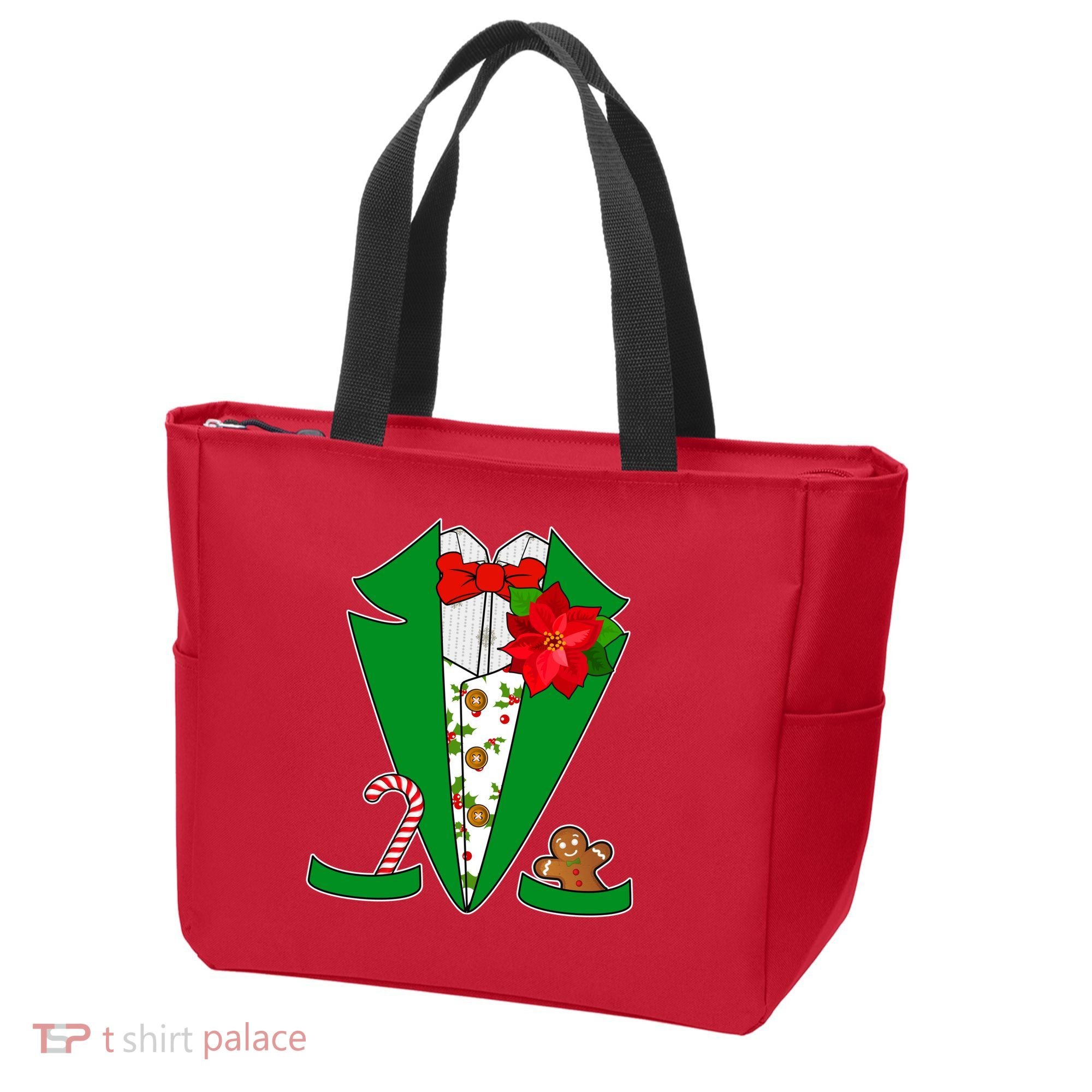 Christmas Party Tuxedo Suit Top Tote Bag