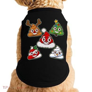 Christmas Poop Emoji Group Doggie Tank