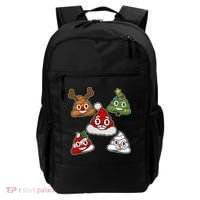 Christmas Poop Emoji Group Backpack thumb 0