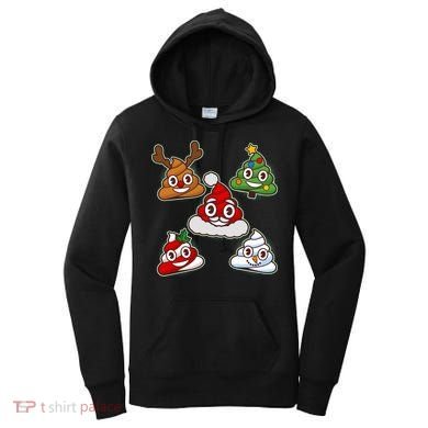 Christmas Poop Emoji Group Women's Hoodie