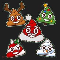 Christmas Poop Emoji Group Tumbler thumb 3
