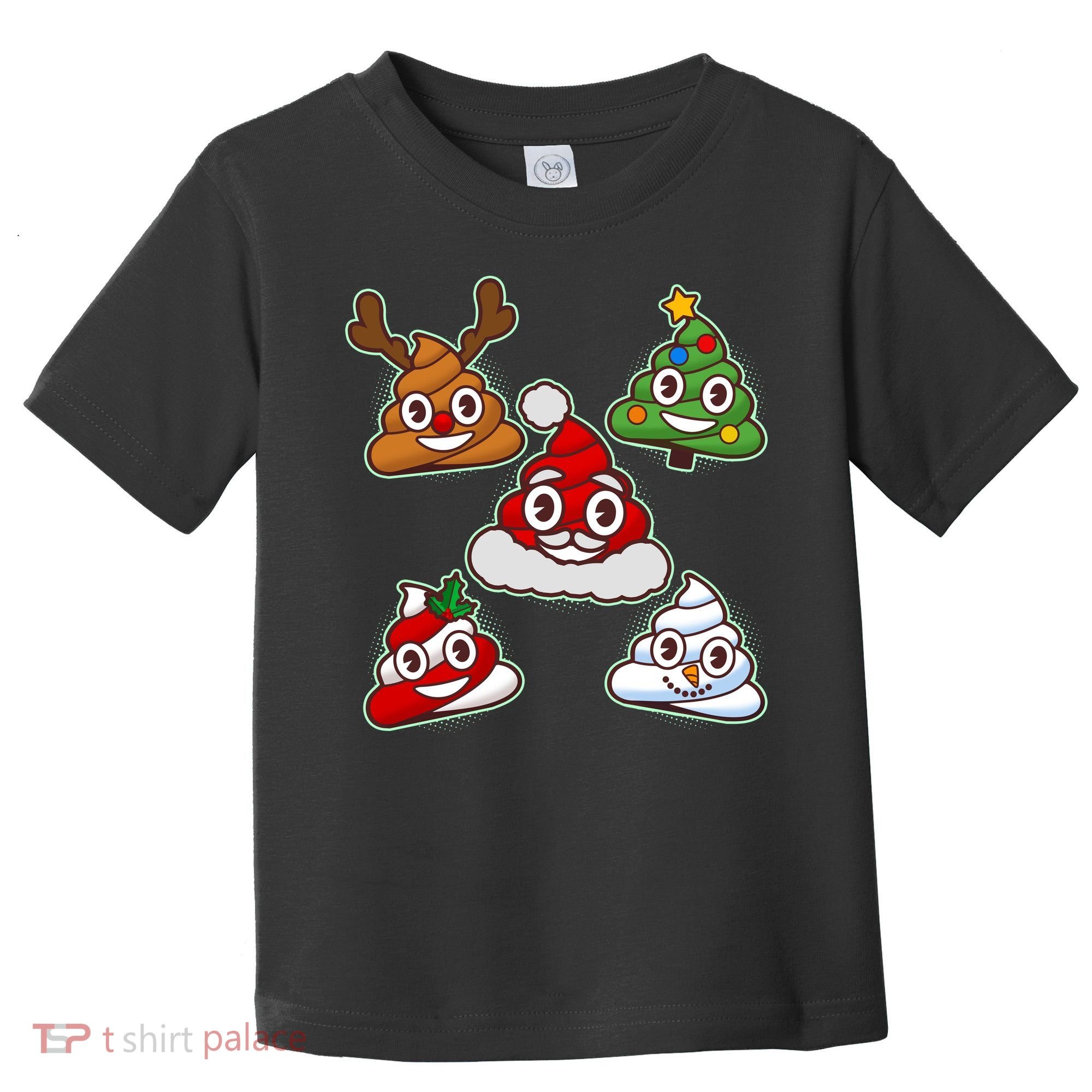 Christmas Poop Emoji Group Toddler T-Shirt