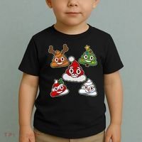 Christmas Poop Emoji Group Toddler T-Shirt thumb 2