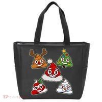 Christmas Poop Emoji Group Tote Bag thumb 0