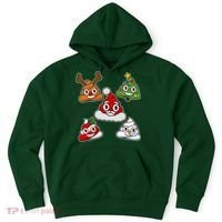 Christmas Poop Emoji Group Hoodie thumb 0