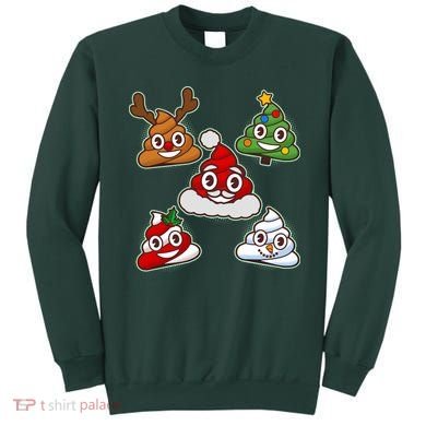 Christmas Poop Emoji Group Sweatshirt