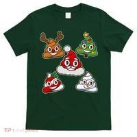 Christmas Poop Emoji Group T-Shirt thumb 0