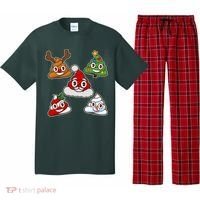 Christmas Poop Emoji Group Pajama Set thumb 0