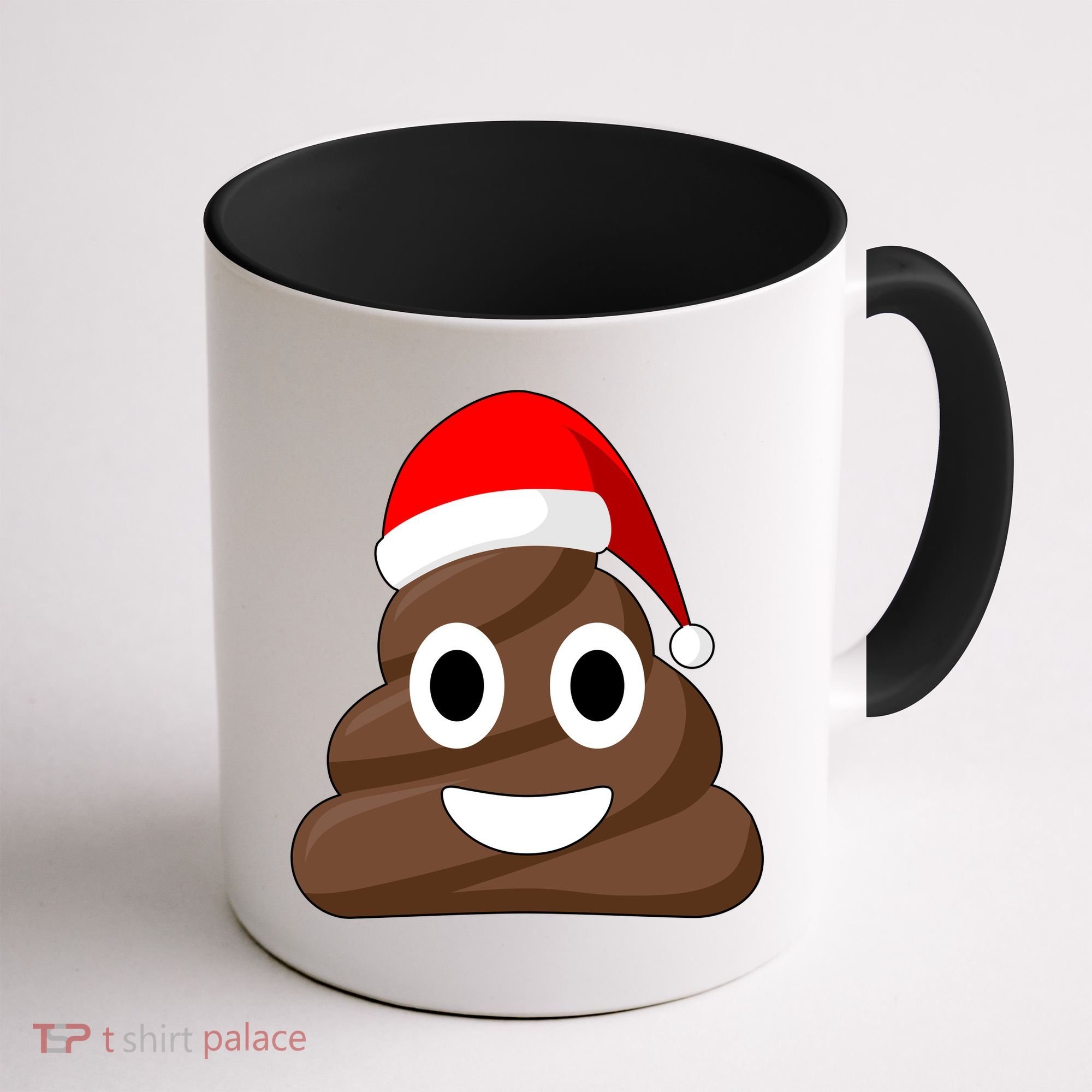 Christmas Poop Emoji Smiley Coffee Mug
