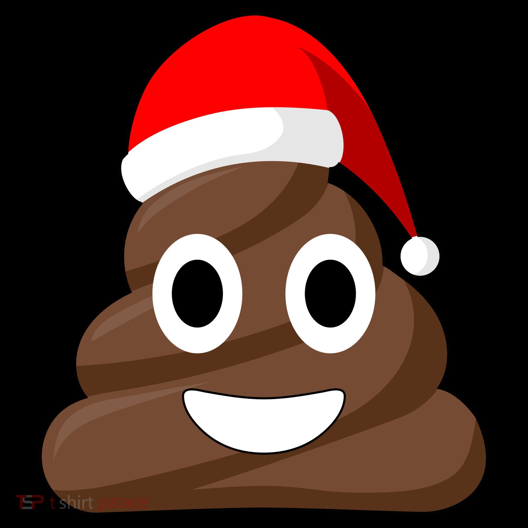 Christmas Poop Emoji Smiley Women's Hoodie