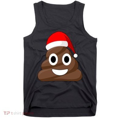 Christmas Poop Emoji Smiley Tank Top
