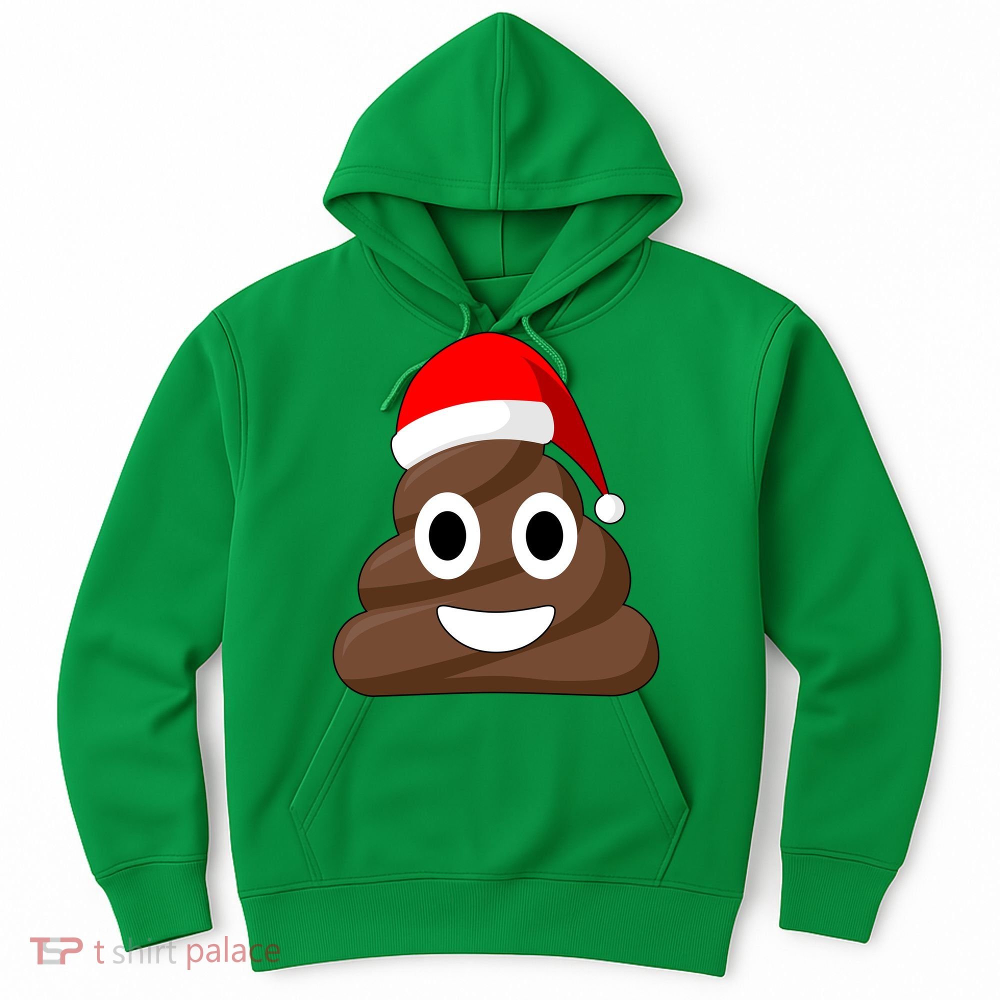 Christmas Poop Emoji Smiley Hoodie