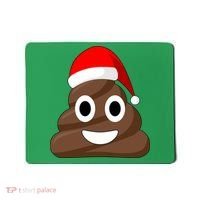Christmas Poop Emoji Smiley Mousepad thumb 0