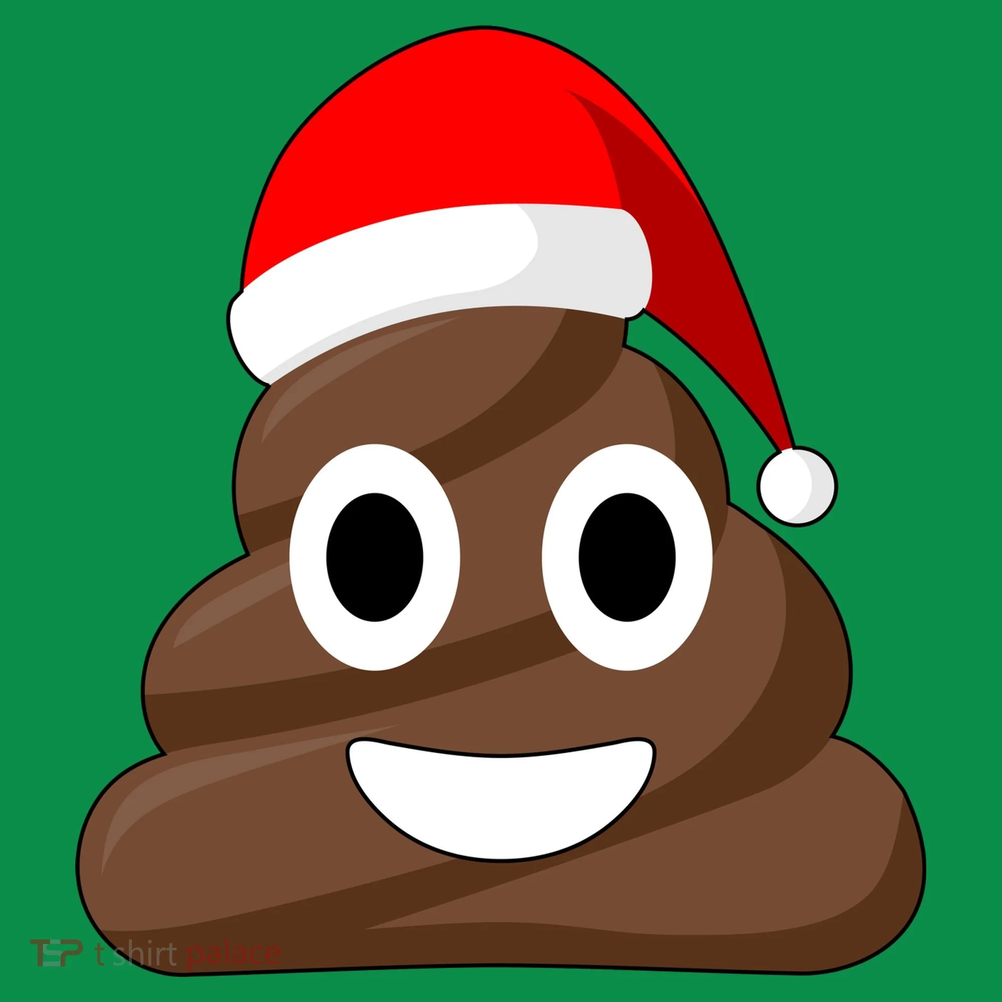 Christmas Poop Emoji Smiley Mousepad