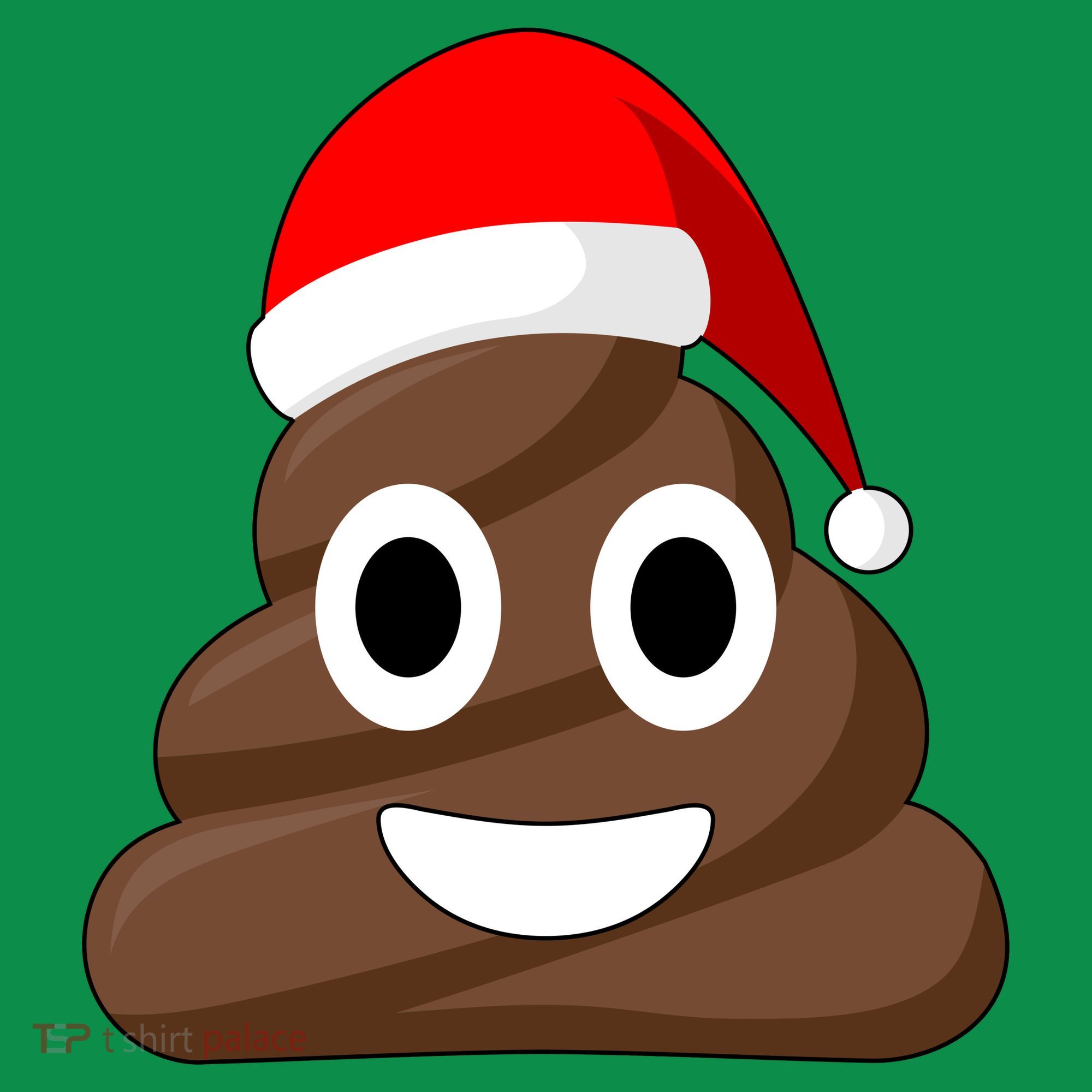 Christmas Poop Emoji Smiley Kids Long Sleeve Shirt