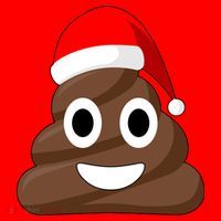 Christmas Poop Emoji Smiley Santa Hat thumb 1