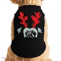 Christmas Pug Reindeer Doggie Tank thumb 0