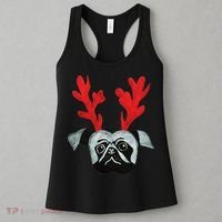 Christmas Pug Reindeer Women's Tank Top thumb 3