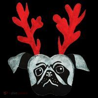 Christmas Pug Reindeer Women's Tank Top thumb 5