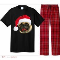 Christmas Pug Santa Hat Cute Pajama Set thumb 0