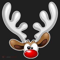 Christmas Red Nose Reindeer Face  Women's Sweatshirt thumb 2