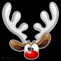 Christmas Red Nose Reindeer Face  Women's Hoodie thumb 2