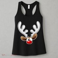 Christmas Red Nose Reindeer Face  Women's Tank Top thumb 3