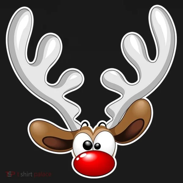 Christmas Red Nose Reindeer Face  Toddler Hoodie