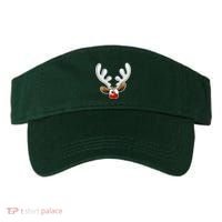 Christmas Red Nose Reindeer Face  Visor thumb 0