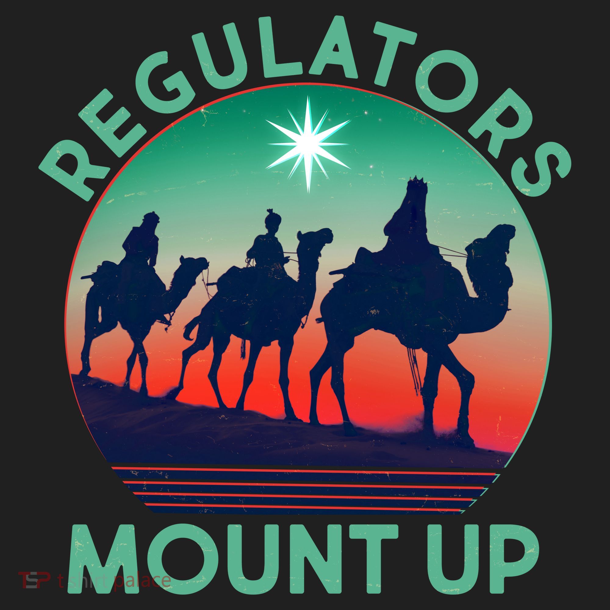 Christmas Regulars Mount Up Three Wise Men Women's Sweatshirt