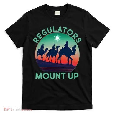 Christmas Regulars Mount Up Three Wise Men T-Shirt