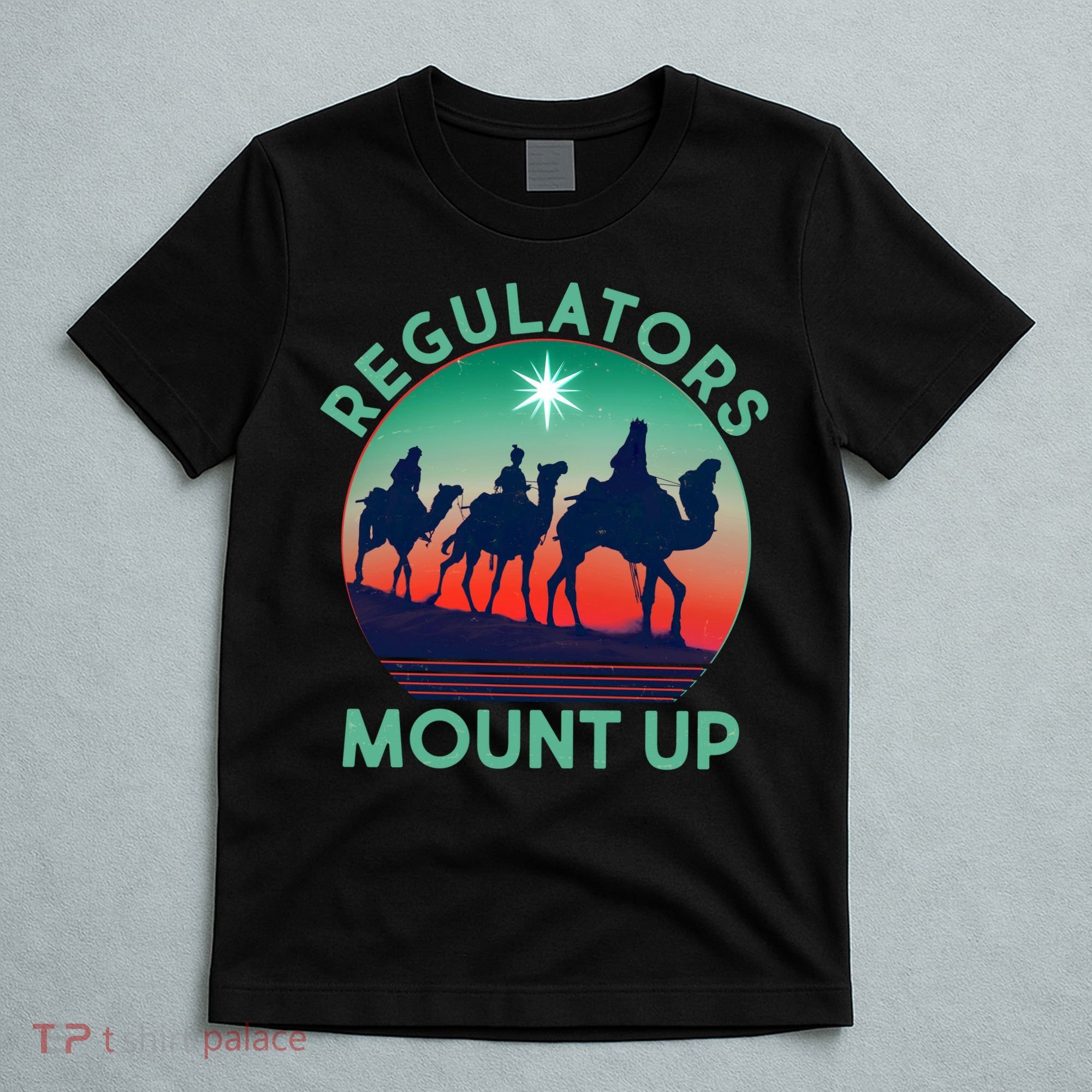 Christmas Regulars Mount Up Three Wise Men T-Shirt