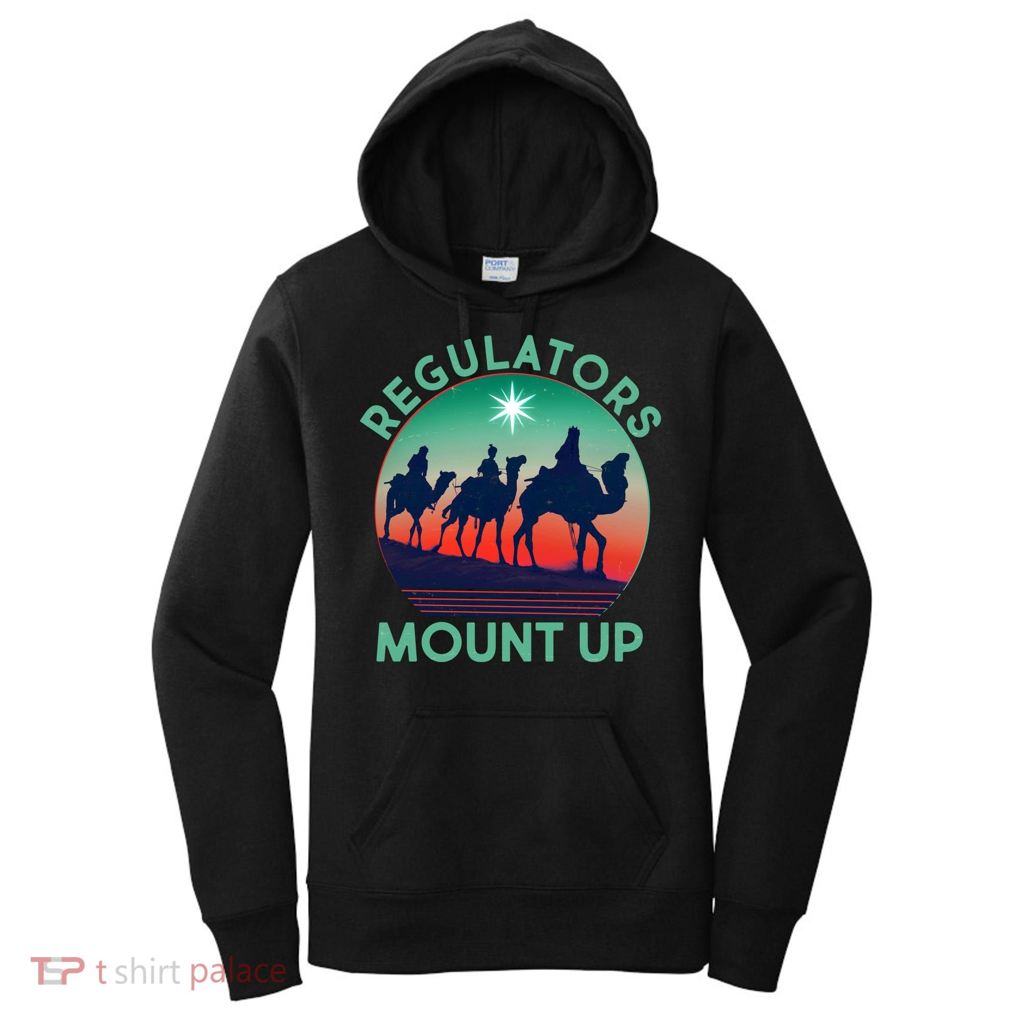 Christmas Regulars Mount Up Three Wise Men Women's Hoodie