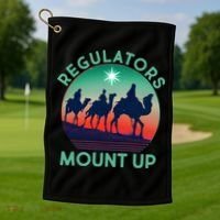 Christmas Regulars Mount Up Three Wise Men Golf Towel thumb 1