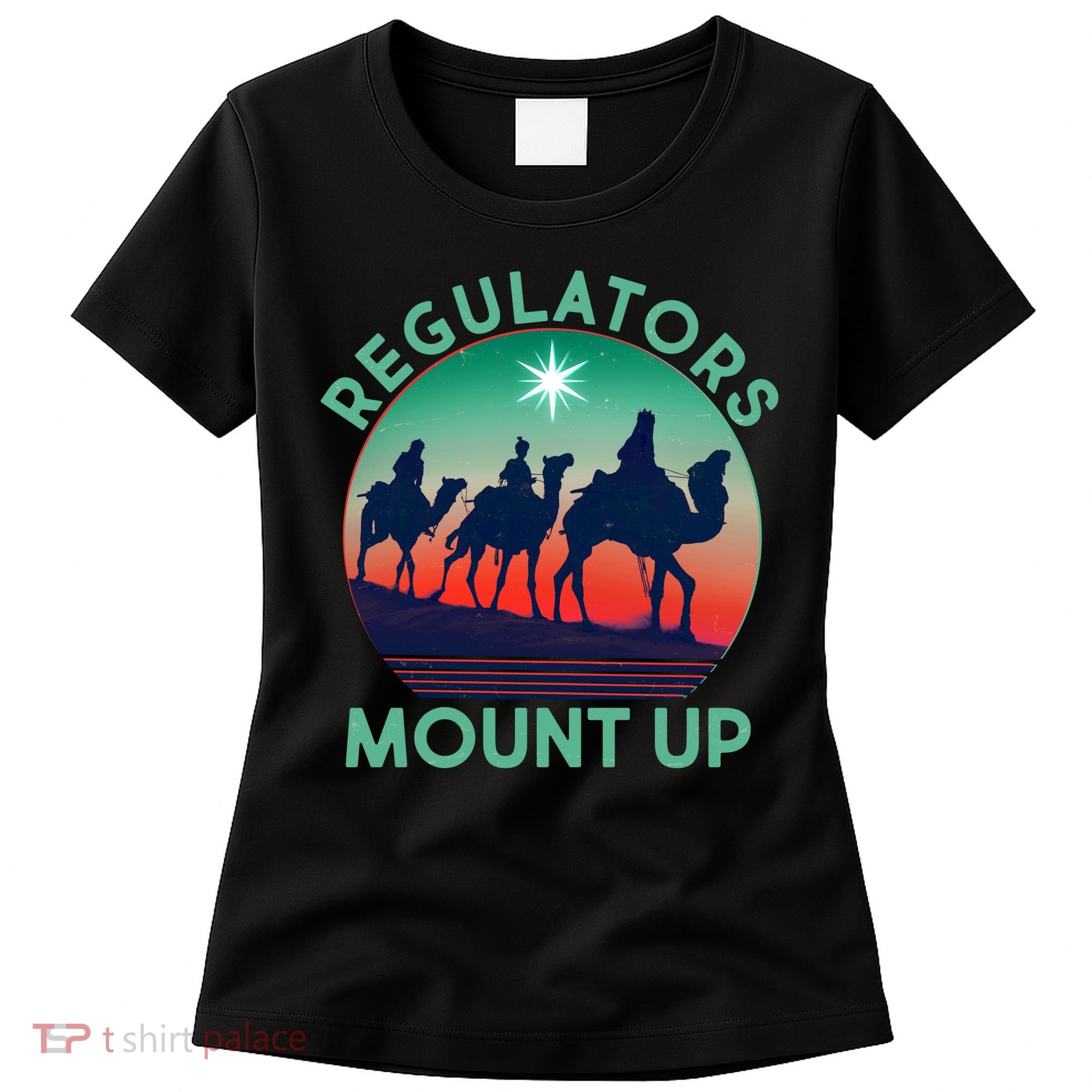 Christmas Regulars Mount Up Three Wise Men Women's T-Shirt