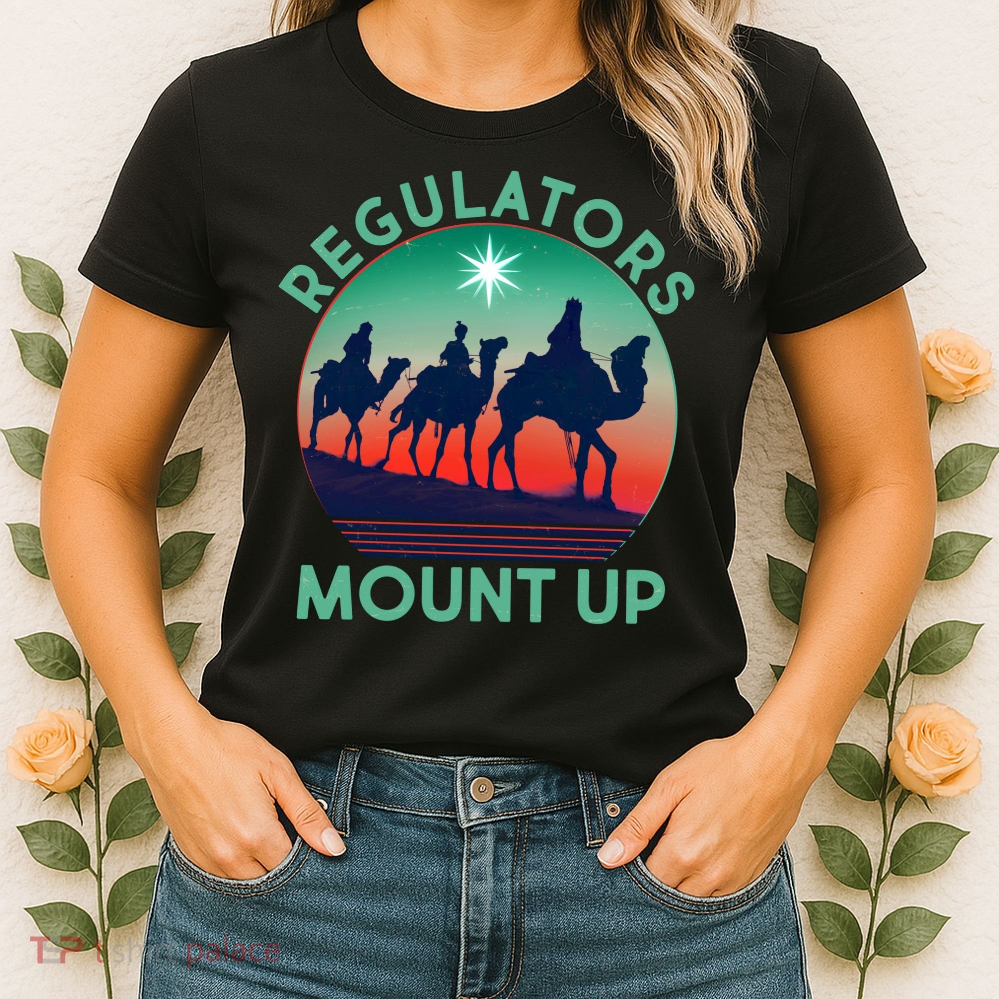 Christmas Regulars Mount Up Three Wise Men Women's T-Shirt