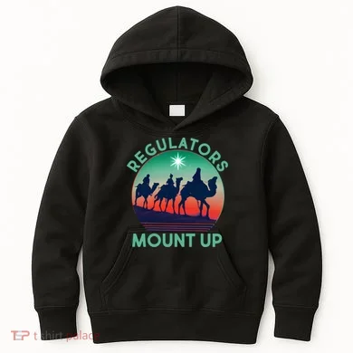 Christmas Regulars Mount Up Three Wise Men Kids Hoodie