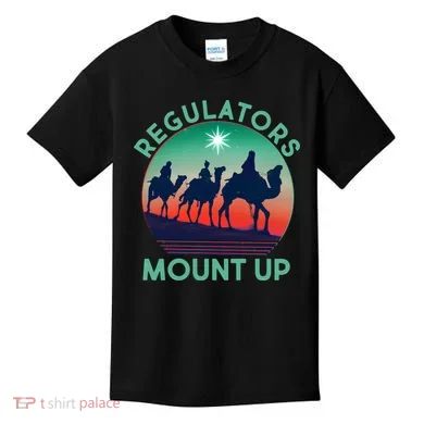 Christmas Regulars Mount Up Three Wise Men Kids T-Shirt