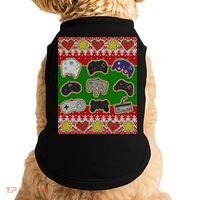 Christmas Retro Video Game Controllers Ugly Sweater Doggie Tank thumb 0