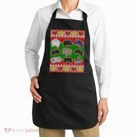 Christmas Retro Video Game Controllers Ugly Sweater Apron thumb 2