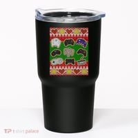 Christmas Retro Video Game Controllers Ugly Sweater Tumbler thumb 0