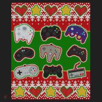 Christmas Retro Video Game Controllers Ugly Sweater Tumbler thumb 3