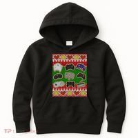 Christmas Retro Video Game Controllers Ugly Sweater Kids Hoodie thumb 0