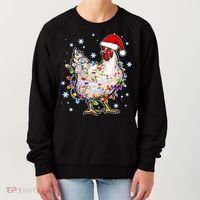 Christmas Santa Chicken Women's Sweatshirt thumb 0