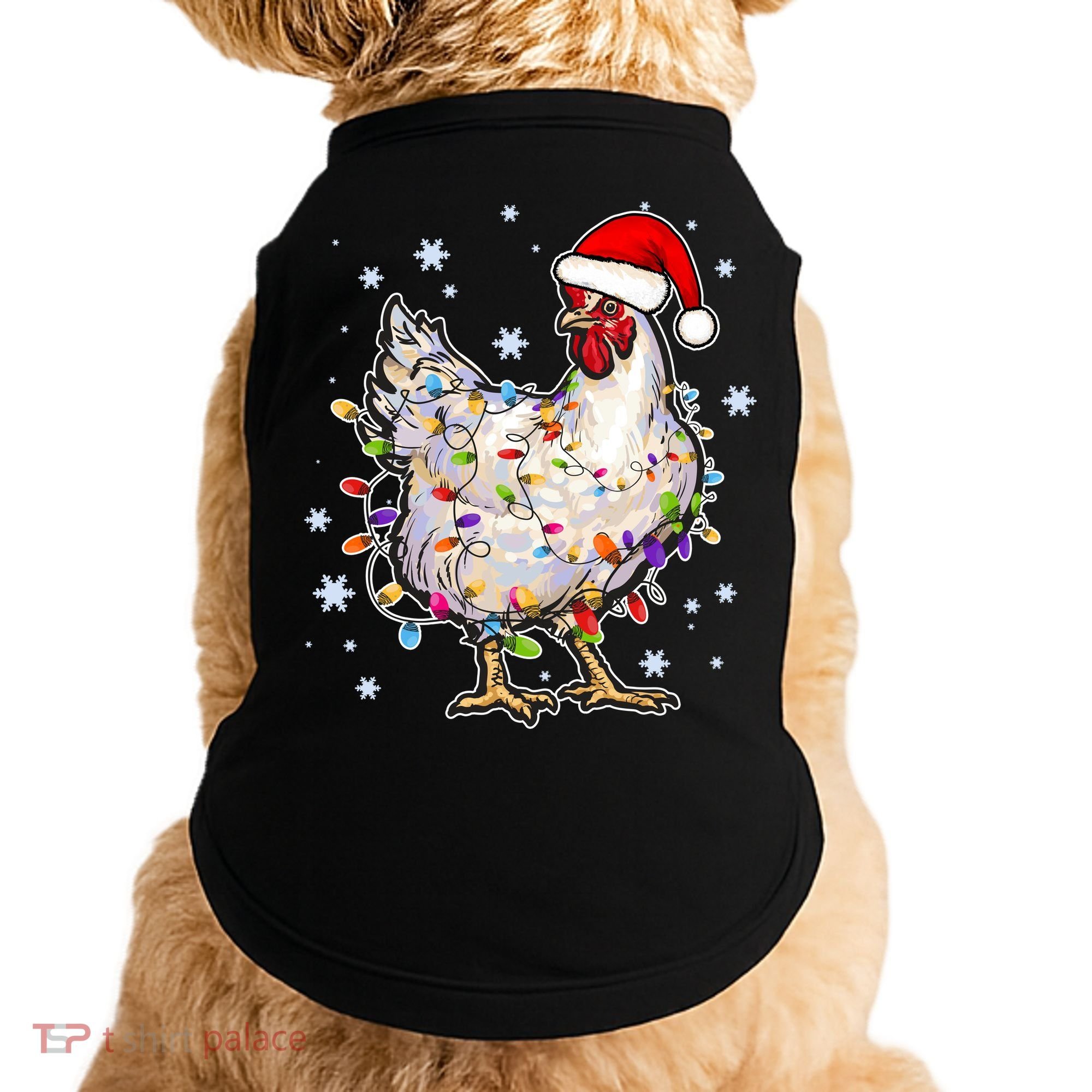 Christmas Santa Chicken Doggie Tank