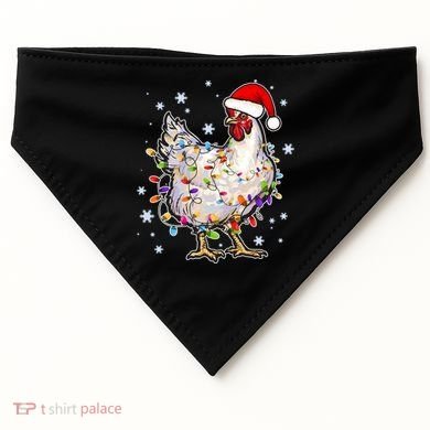 Christmas Santa Chicken USA-Made Doggie Bandana