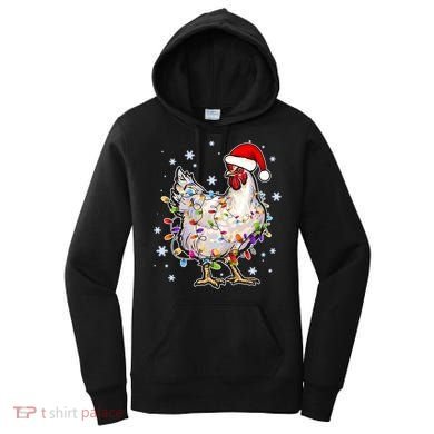 Christmas Santa Chicken Women's Hoodie