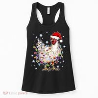 Christmas Santa Chicken Women's Tank Top thumb 0