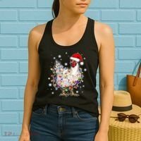 Christmas Santa Chicken Women's Tank Top thumb 2