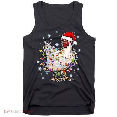 Christmas Santa Chicken Tank Top